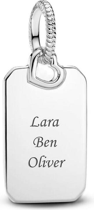 Actual product image Pandora Rectangle tag (Silver 925)