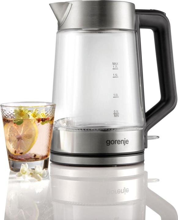 Actual product image Gorenje K17GED Kettle, Electric, Capacity 1.7 L, Power 2200 W, Stainless Steel (1.70 l)