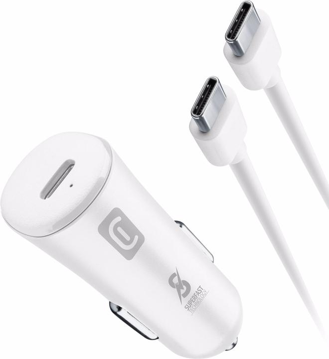 Image du produit Cellularline Super Fast Car Power Kit 25W - USB-C to USB-C - Samsung