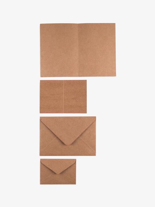 Image du produit Paper Poetry Carte double Brun clair (30 pcs)