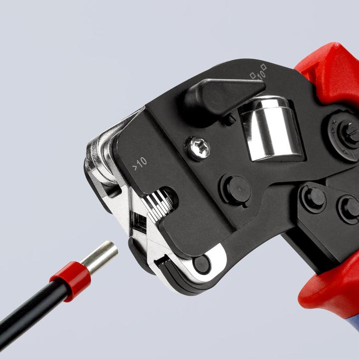 Productafbeelding Knipex Zelfinstellende krimptang voor adereindhulzen met frontale ingang 97 53 09 (190 mm)