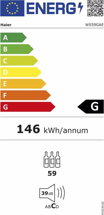 Energie-Label Haier WS59GAE
