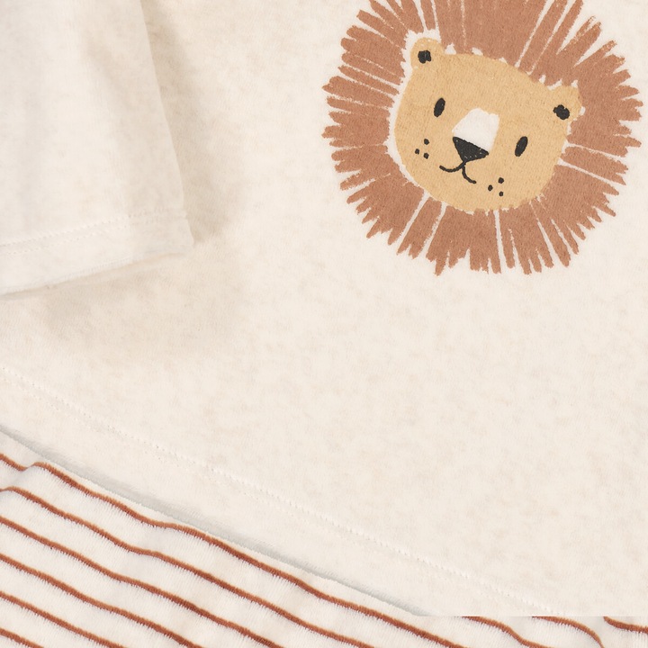 Produktbild La Redoute Collections Samt-Pyjama Löwe und Streifen (86)