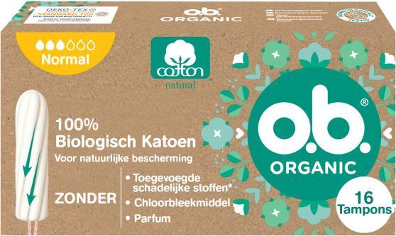 Actual product image o.b. Organic Normal Box (16 x, Regular)