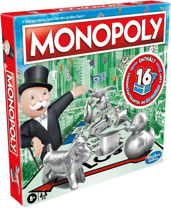 Actual product image Hasbro Gaming Monopoly Classic (French, German, Italian, 2 - 6 Players)