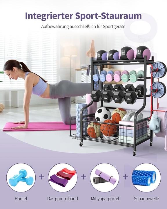 Actual product image Zachvo Multifunktionaler Hantelständer für Home Gym