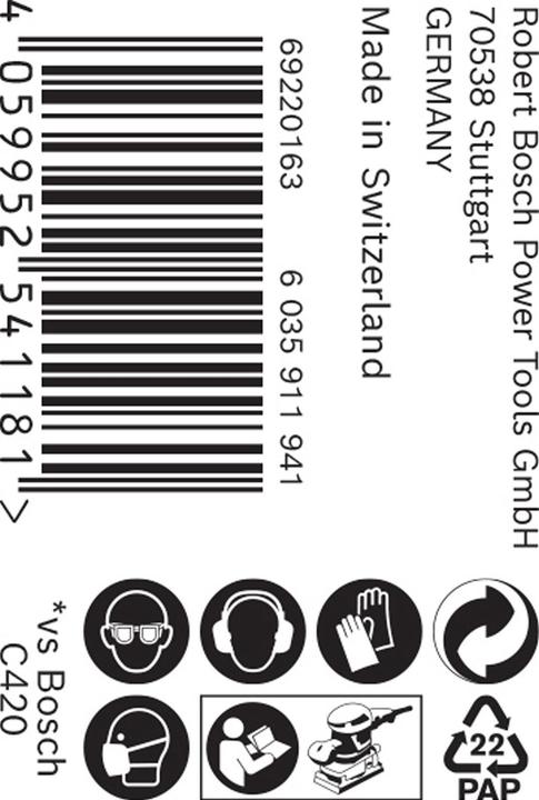 Image du produit Bosch Professional Zubehör Rouleau abrasif Expert M480, 93 mm, 5 m, G 180 (180)