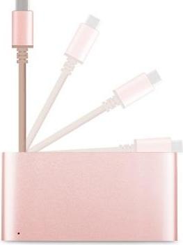 Actual product image Moshi USB-C Multiport Adapter Rose Gold (USB-C, 3 Ports)
