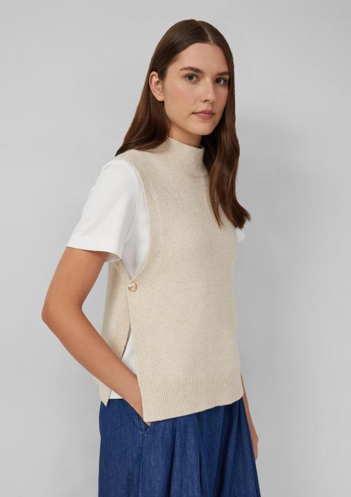 Image du produit s.Oliver Strickpullover Weicher Strickpullunder mit Stehkragen (44)