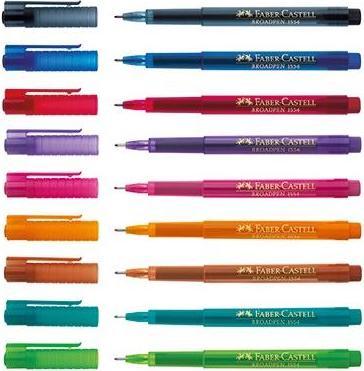 Actual product image Faber-Castell Fineliner Broadpen 1554 (Blue, 1 x)