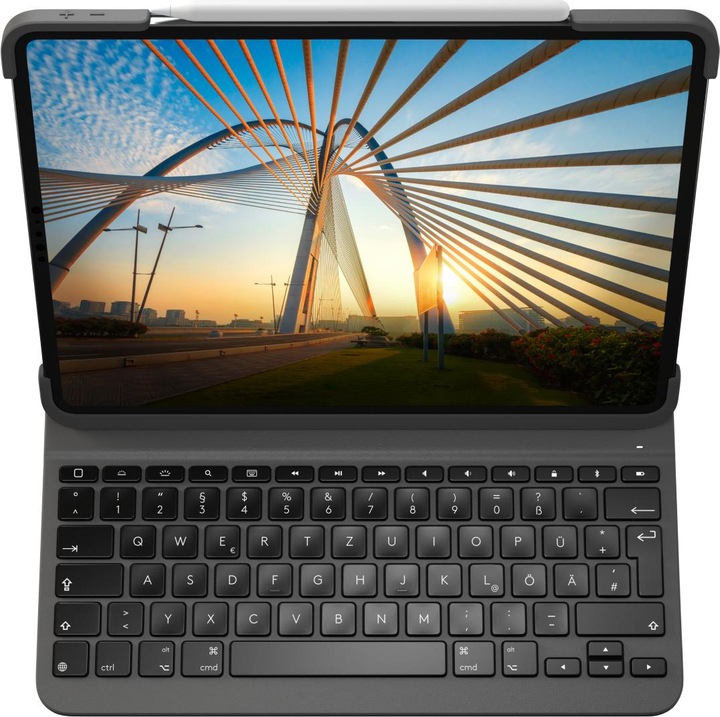 Immagine prodotto Logitech Slim Folio Pro (DE, iPad Pro 12.9 2018 (3. Gen), iPad Pro 12.9 2020 (4. Gen))