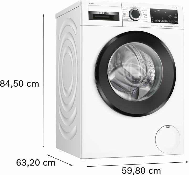 Produktbild Bosch Hausgeräte WGG244F0II Waschmaschine 9 kg Klasse A (9 kg, Links)