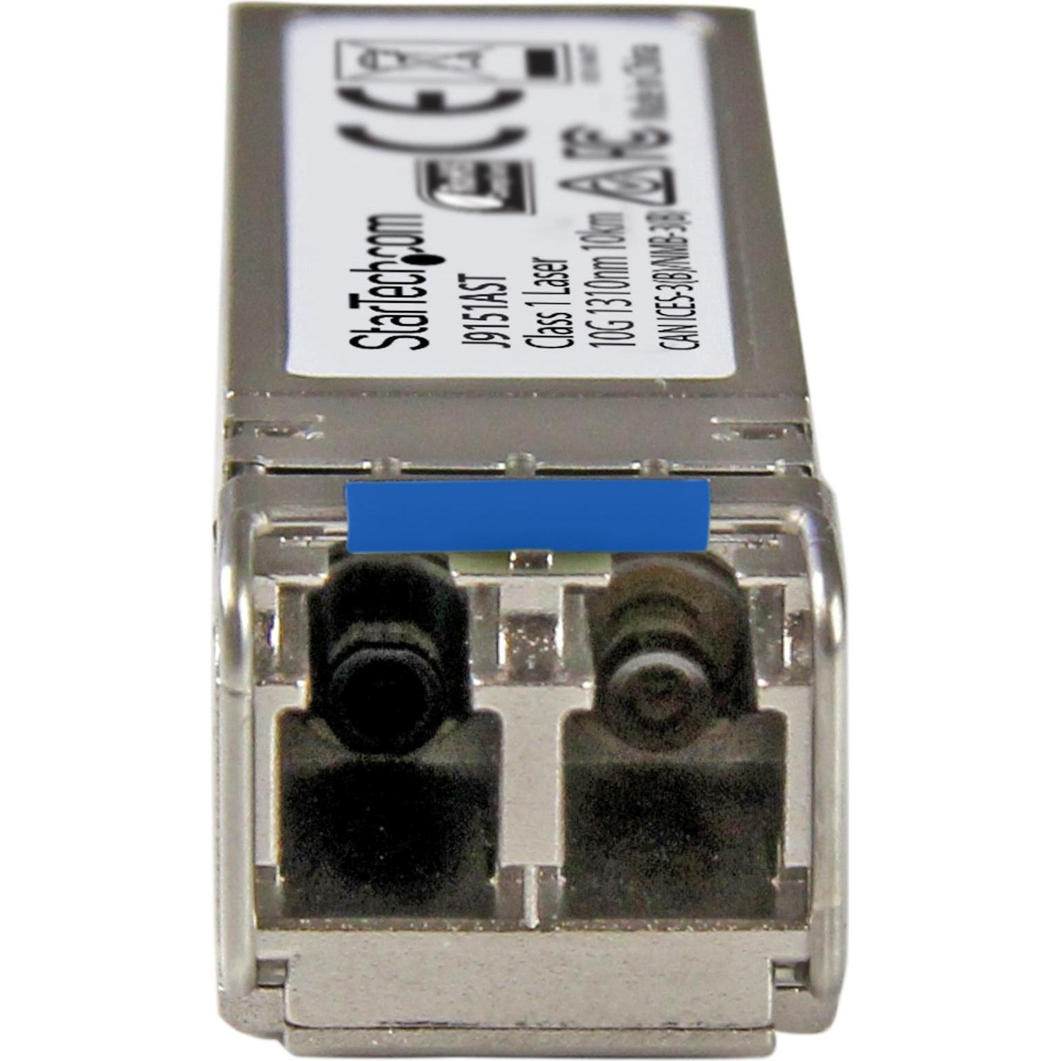 Thumbnail - StarTech 10 Gigabit LWL SFP+ Transceiver Modul - HP J9151A kompatibel - SM LC mit DDM - 10km - 10GBase-LR, Transceiver, ...