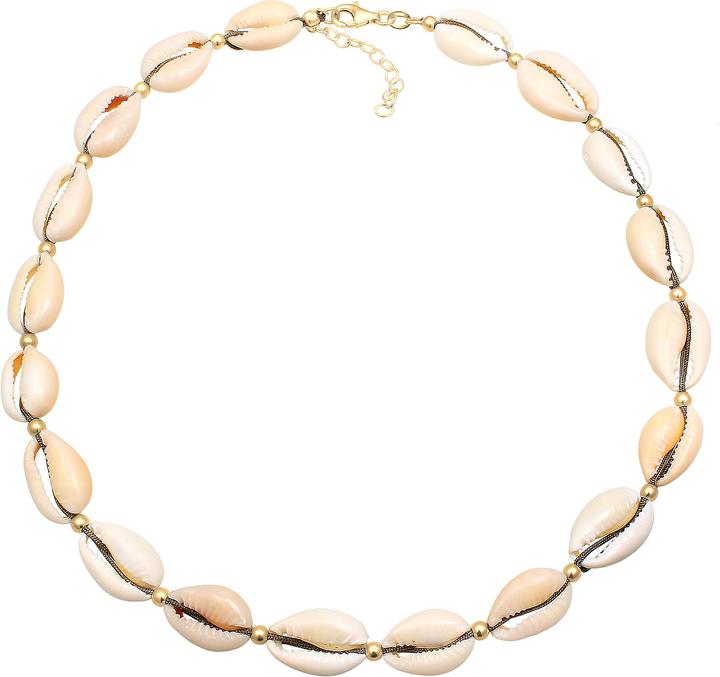 Produktbild Elli Choker, Muschel (Muschel, 925 Sterling Silber vergoldet, Nylon, Keine Stein, 36 cm)