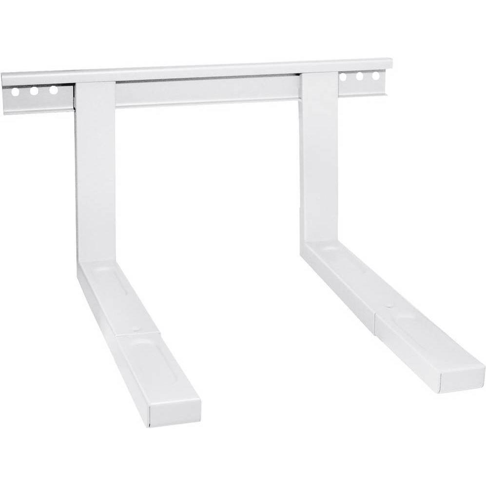 myWall Mikrowellenhalterung Mikrowellen Halterung, ausziehbar: 385 570 mm, bis 35 kg, Zubehör Küchengeräte, Weiss