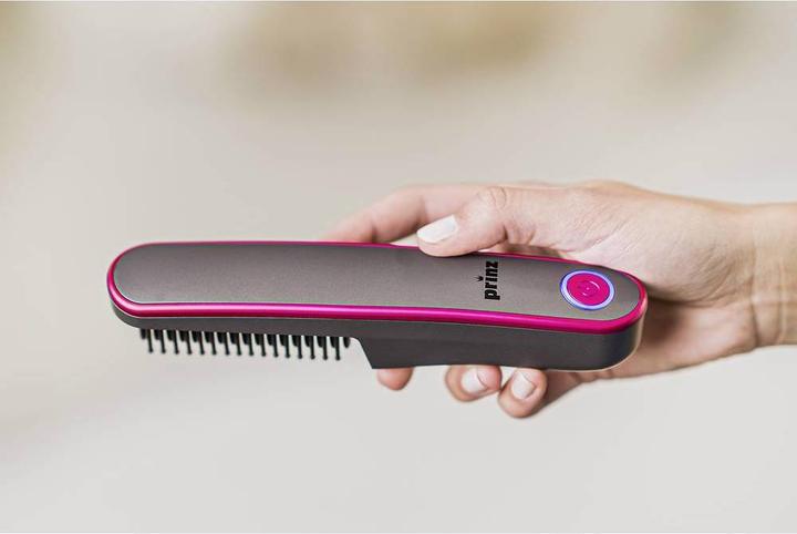 Actual product image Prinz Straightening brush battery hair straightening brush PZ A1