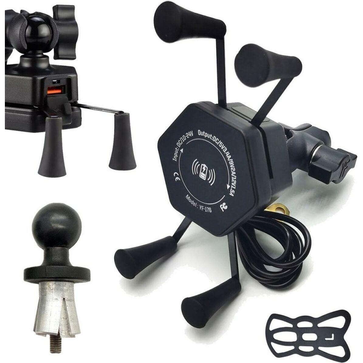 FreedConn Uchwyt i ładowarka MC10K-V2 CQ3 36W, Supporto per smartphone, Nero