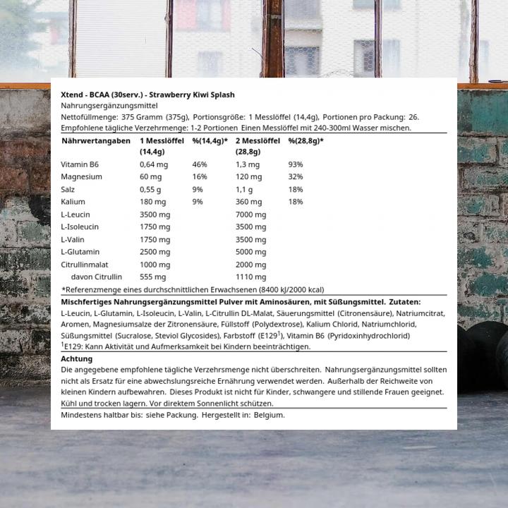 Produktbild Xtend Bcaa (441 g, 1x, Erdbeer, Kiwi)