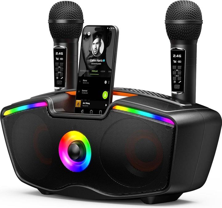 Immagine prodotto Sorda Bluetooth-Karaoke-Maschine SD-219 mit 2 Mikrofonen (12 h)