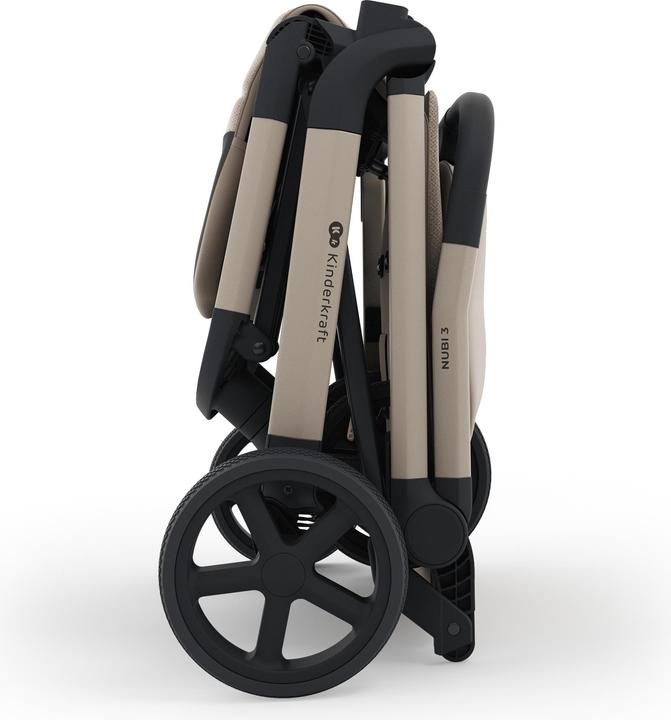 Actual product image KinderKraft Compact Stroller NUBI 3 beige