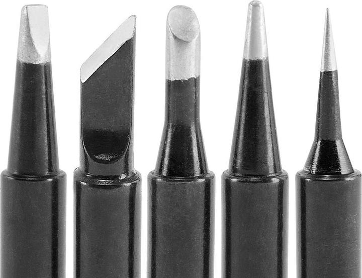 Image du produit Stahlwerk Jeu de pannes de fer à souder pour fers à souder avec système 900M-T Jeu de 5 pannes (Mèche à souder)