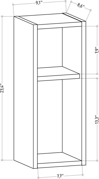 Produktbild Kalune Design Brayden (23.20 x 22 x 59.60 cm)