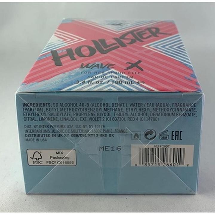 Actual product image Hollister Wave X (Eau de parfum, 100 ml)