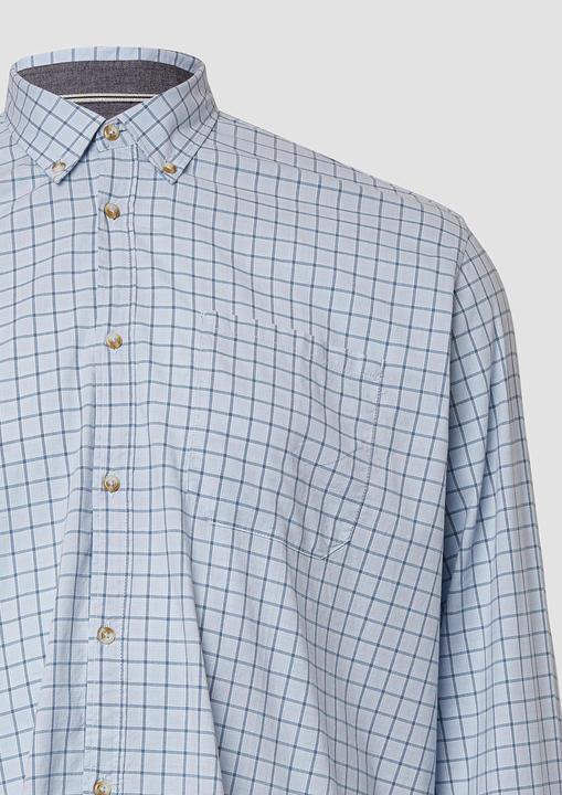 Immagine prodotto s.Oliver Hemd Regular Fit: Elastisches Button-Down-Hemd mit Karomuster (4XL)