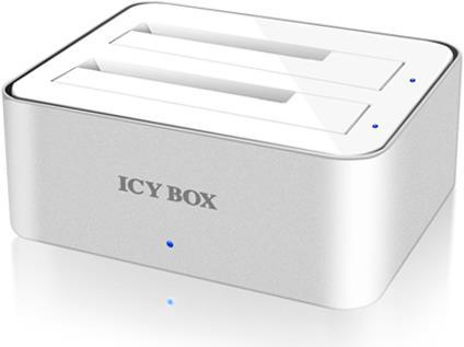 Icy Box IB-120StU3-Wh USB 3.0 Dockingstation für 2,5"/3,5"