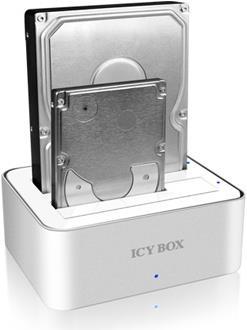 Produktbild Icy Box IB-120StU3-Wh USB 3.0 Dockingstation für 2,5"/3,5"