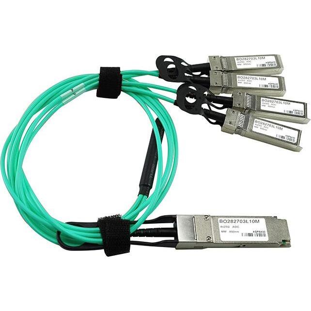 BlueOptics Pure Storage QSFP28-SFP28-100M kompatibles AOC QSFP28 BO282703L100M, Transceiver, Blau