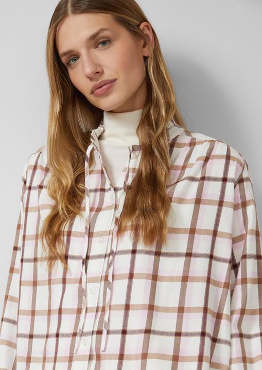 Immagine prodotto s.Oliver Bluse Flanellbluse mit Rüschenkragen (40)