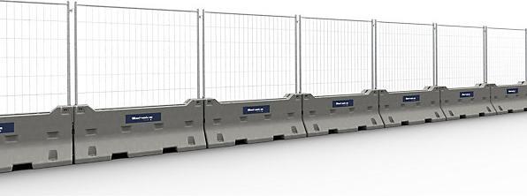 Immagine prodotto kaiserkraft Barriera d'urto in cemento con recinzione mobile