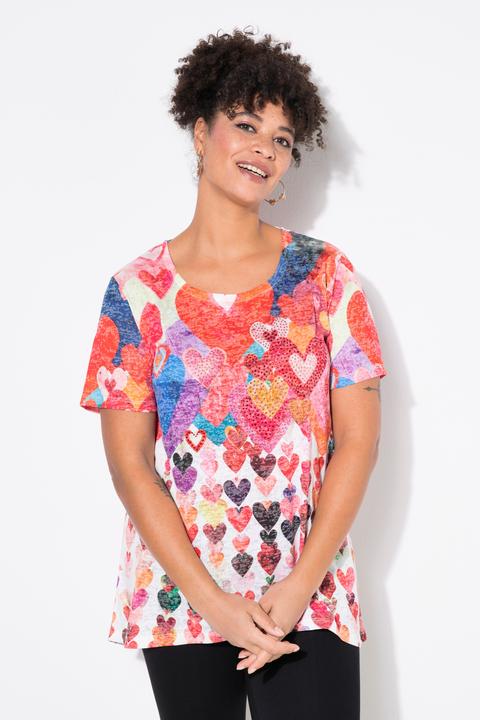 Produktbild Miamoda T-Shirt, A-Linie, Herzmuster (58)
