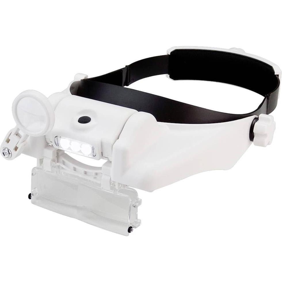 Donau, Lupe, Kopfbandlupe Premium mit Led-Licht