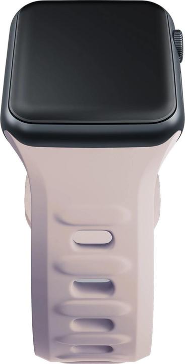 Produktbild 3MK Silicone Watch Strap różowobeżowy/ latte dla Apple Watch 42/44/45/49mm (Silikon, Edelstahl)