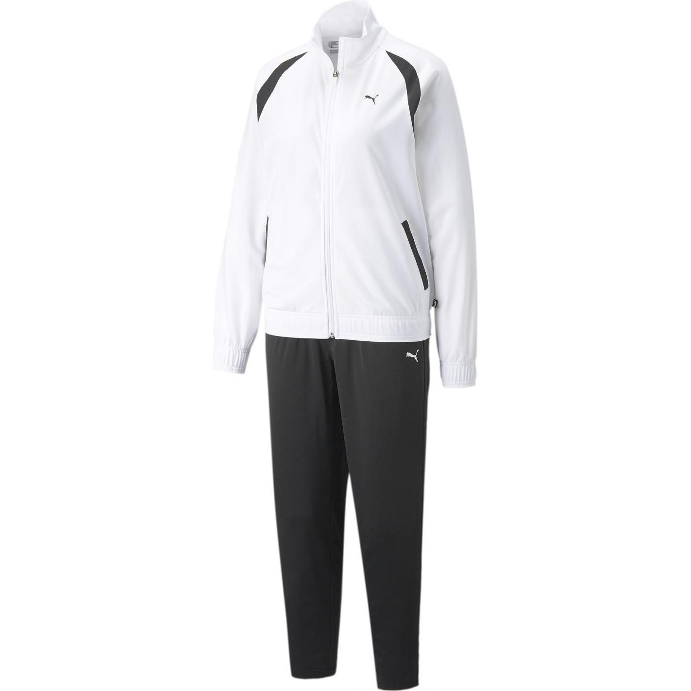 Puma, Damen, Anzug, Damen Klassischer Trikotanzug Op Trainingsanzug, Schwarz, L, Schwarz, (L)