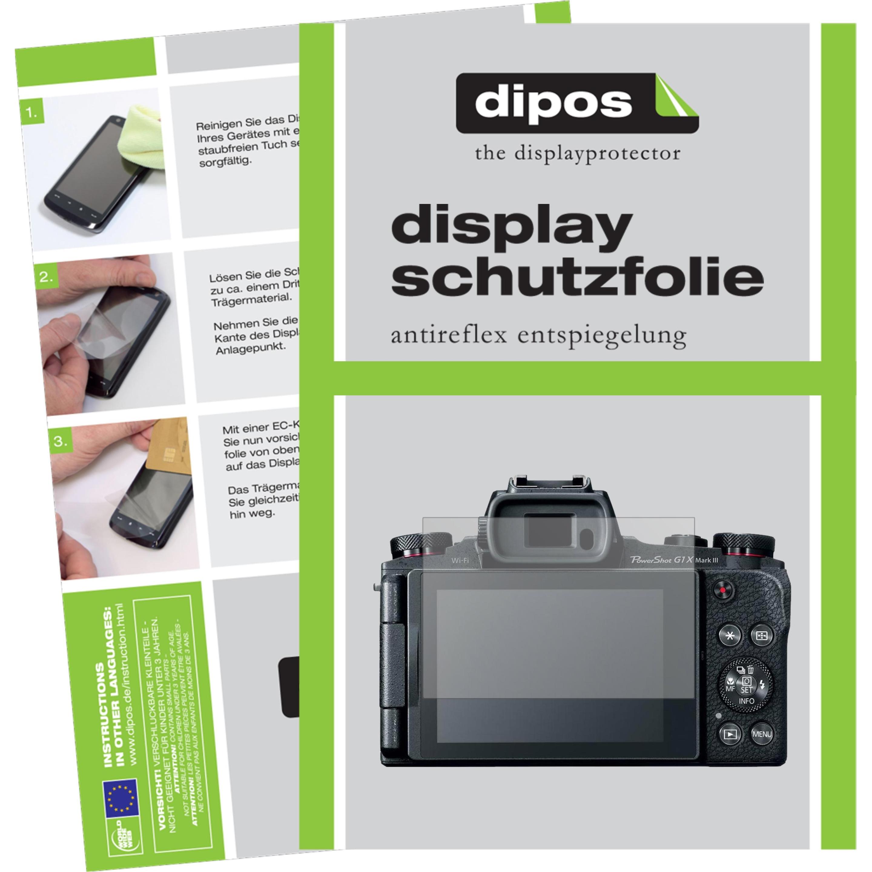 Dipos Displayschutzfolie Antireflex (Displayschutz), Kameraschutz, Transparent