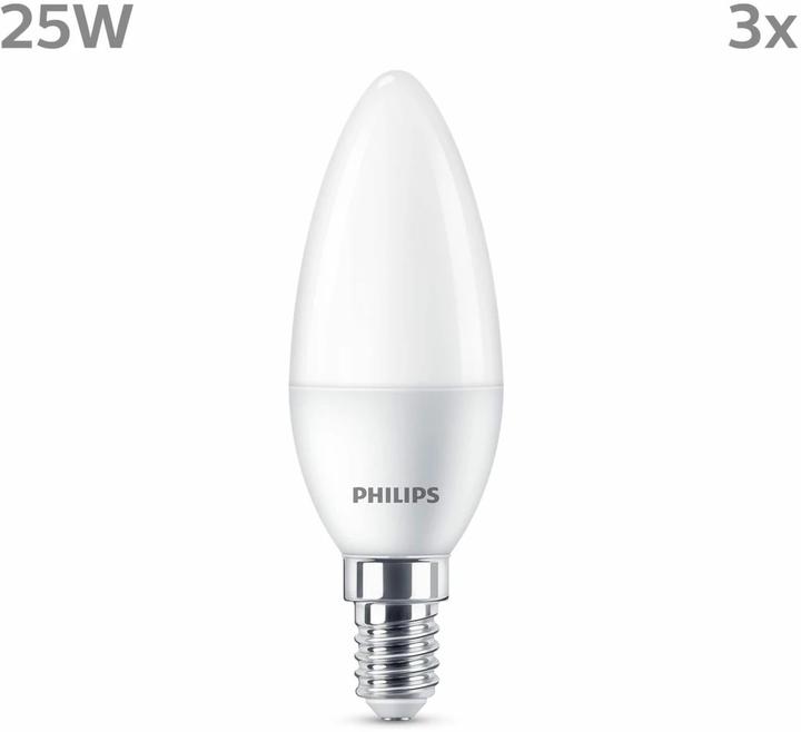 Actual product image Philips Led lamp (E14, 2.80 W, 250 lm, 3 x, F)