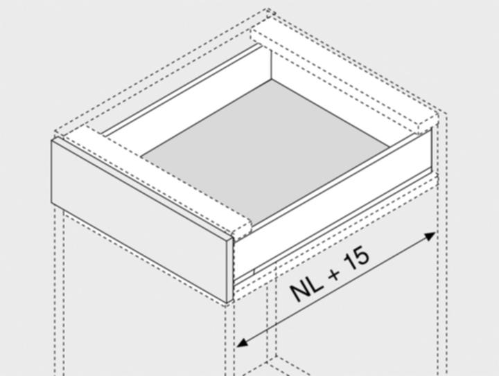 Actual product image Blum Side stabilization LEGRABOX pure/free, grey