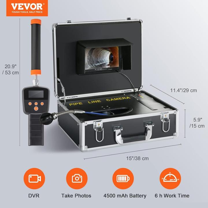 Actual product image Vevor Pipe Inspection Camera with Locator