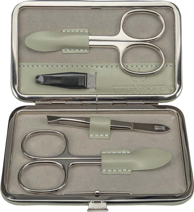 Immagine prodotto Windrose 803665.14 - Astuccio per manicure 4 pezzi Merino Moda salvia