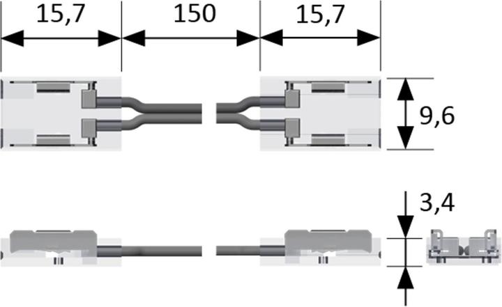 Immagine prodotto Halemeier Connettore flessibile lungo Versa 12 V