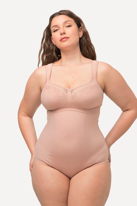 Immagine prodotto Ulla Popken Body modellante con ricami, power mesh e spalline regolabili (120 C)
