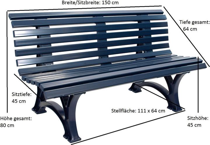 Image du produit Blome Banc de jardin HELGOLAND