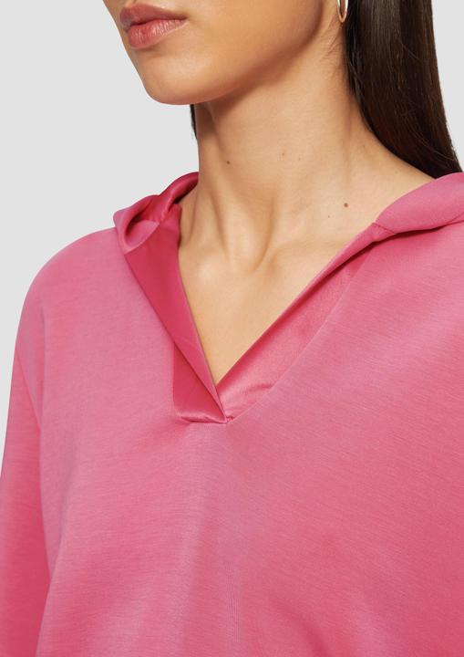 Produktbild S.Oliver Sweatshirt Kapuzenshirt aus Sweat mit Satin-Details (36)