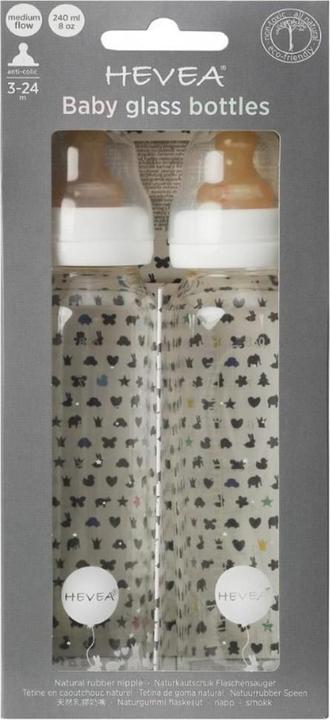 Actual product image Hevea Bottle set 2 pieces (240 ml)