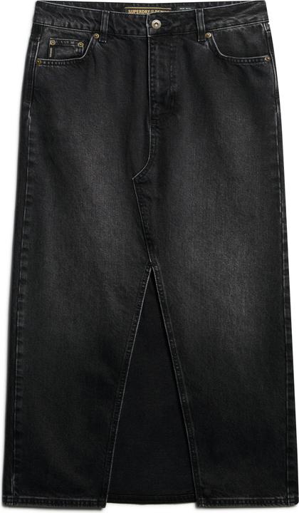 Actual product image Superdry Denim Split Maxi Skirt (34)