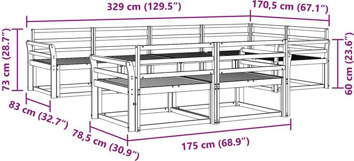 Produktbild vidaXL Gartenmöbel