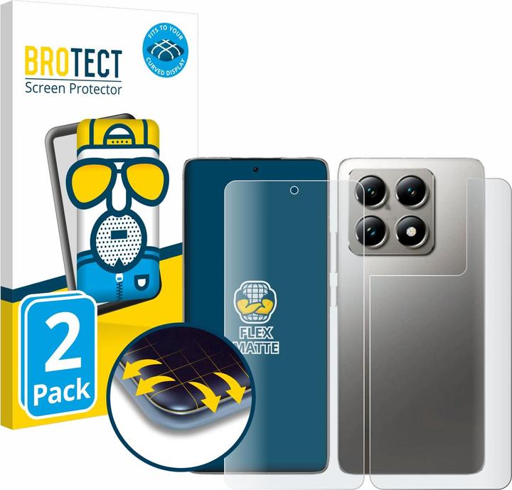 Brotect Pellicola Protettiva Opaca Per Xiaomi Mi 11 Lite 5G (Fronte+Retro) - Antiriflesso E Anti-impronta (2 Pezzi) - 4